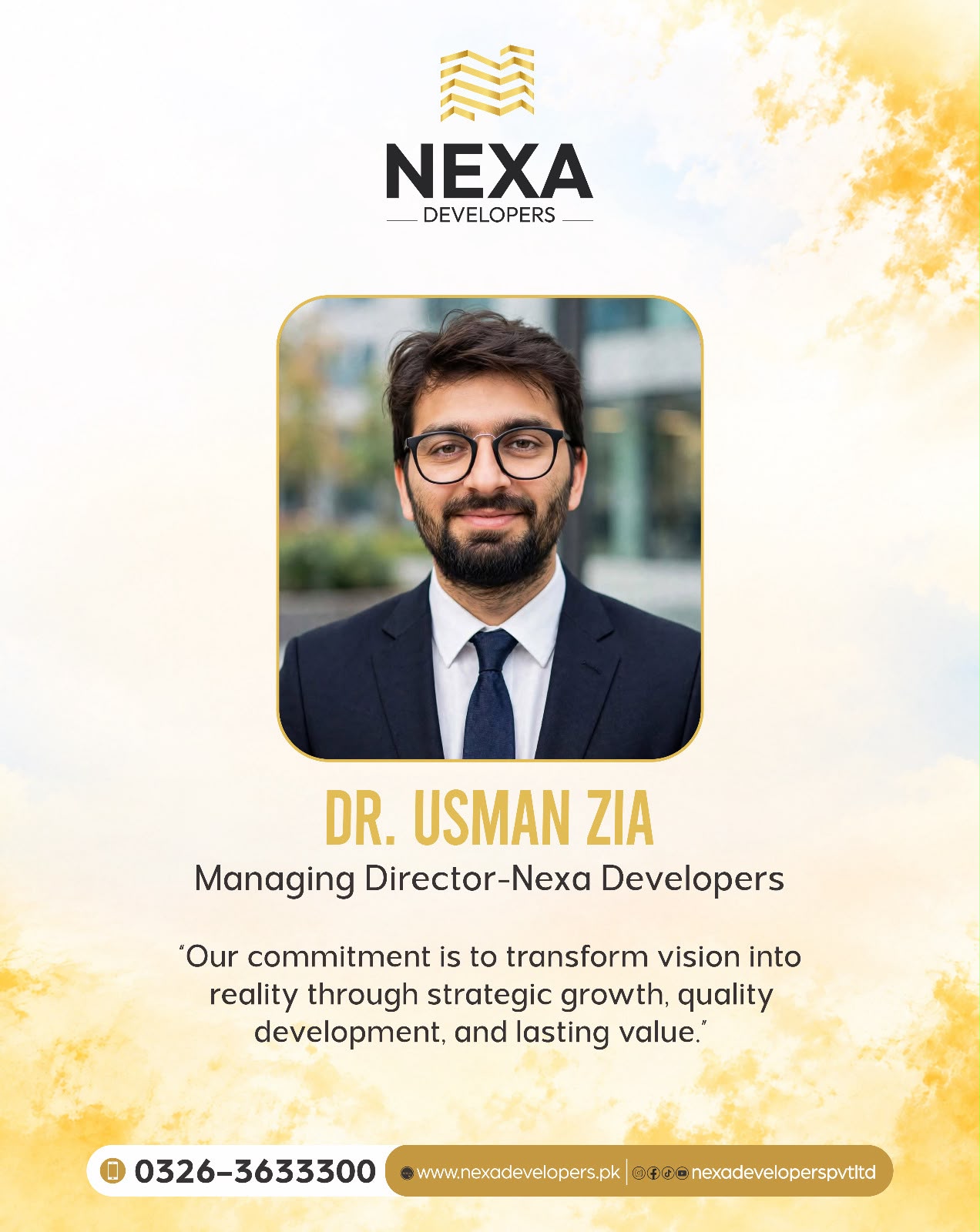 Portrait of Dr. Usman Zia
